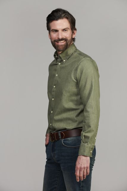 Zac Clrd Twill Denim Shirt