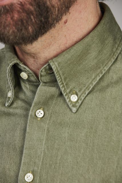 Zac Clrd Twill Denim Shirt