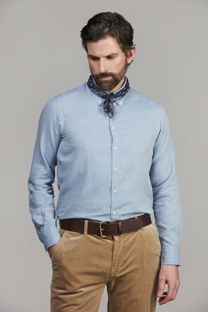 Solid Flanel Shirt Solid Flanel Shirt MID BLUE