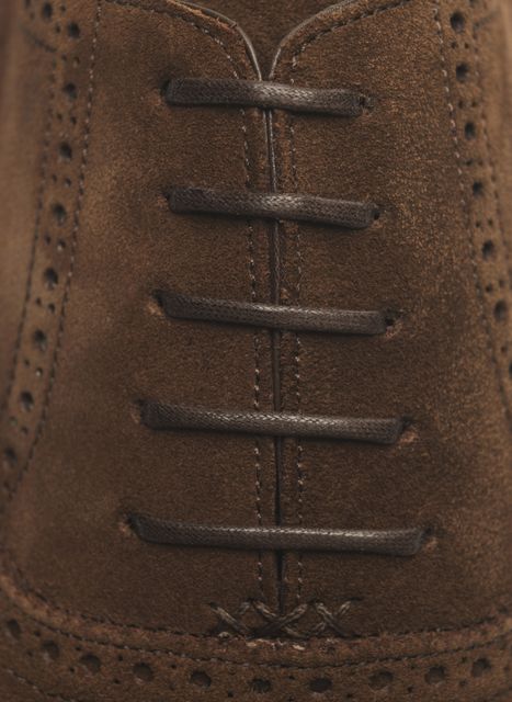 Mariano brogue suede shoes