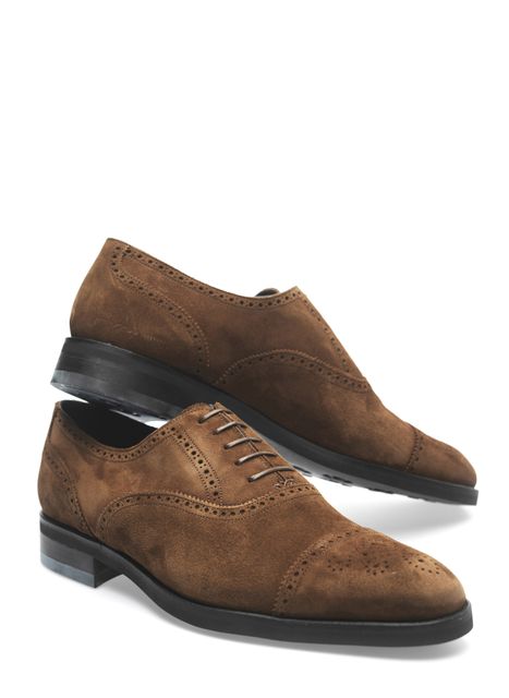 Mariano brogue suede shoes