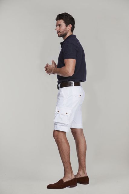 SKY TWILL CARGO SHORTS