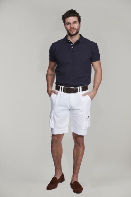 SKY TWILL CARGO SHORTS