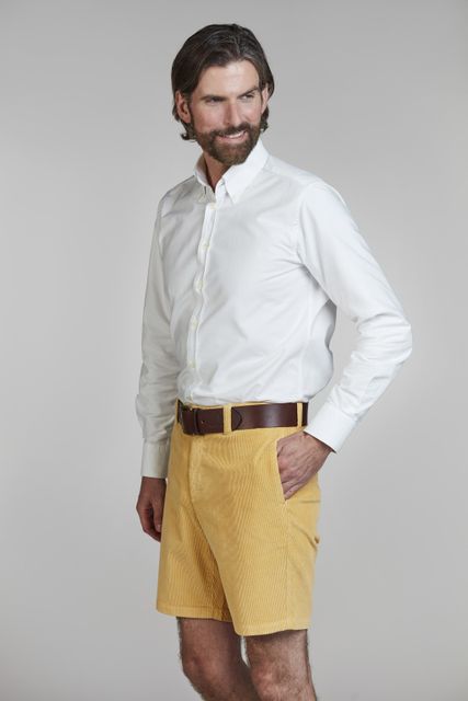 Washed 8W Cord Shorts