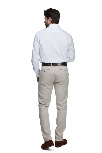 LINEN/COTTON TWILL CHINO