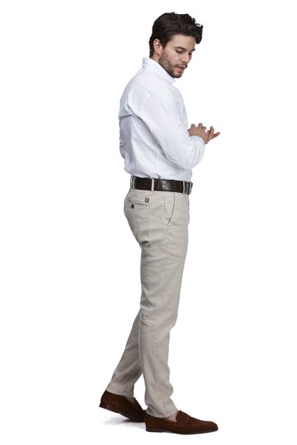 LINEN/COTTON TWILL CHINO