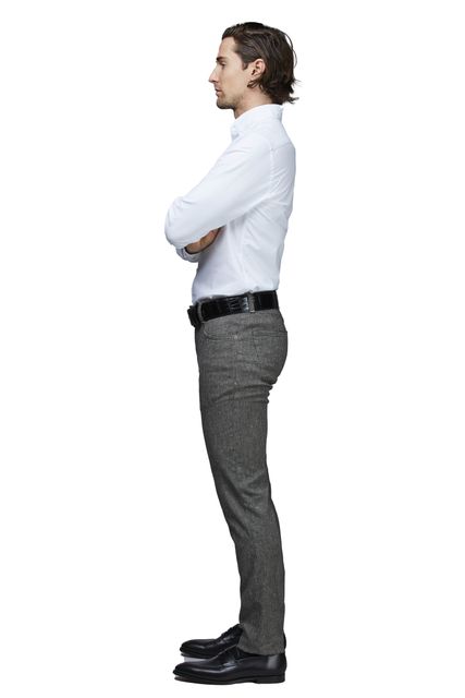 5-PKT PEPITA LINEN STRETCH