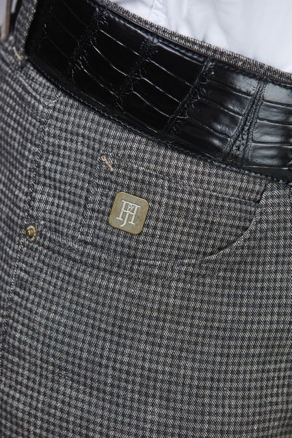 5-PKT PEPITA LINEN STRETCH