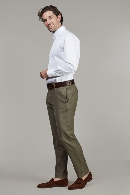Linen blend Comfort Chino