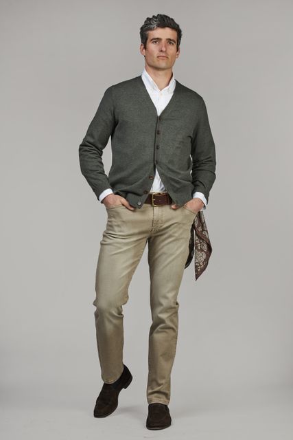 5-PKT CAPE TOWN COLOURED DENIM DARK BEIGE