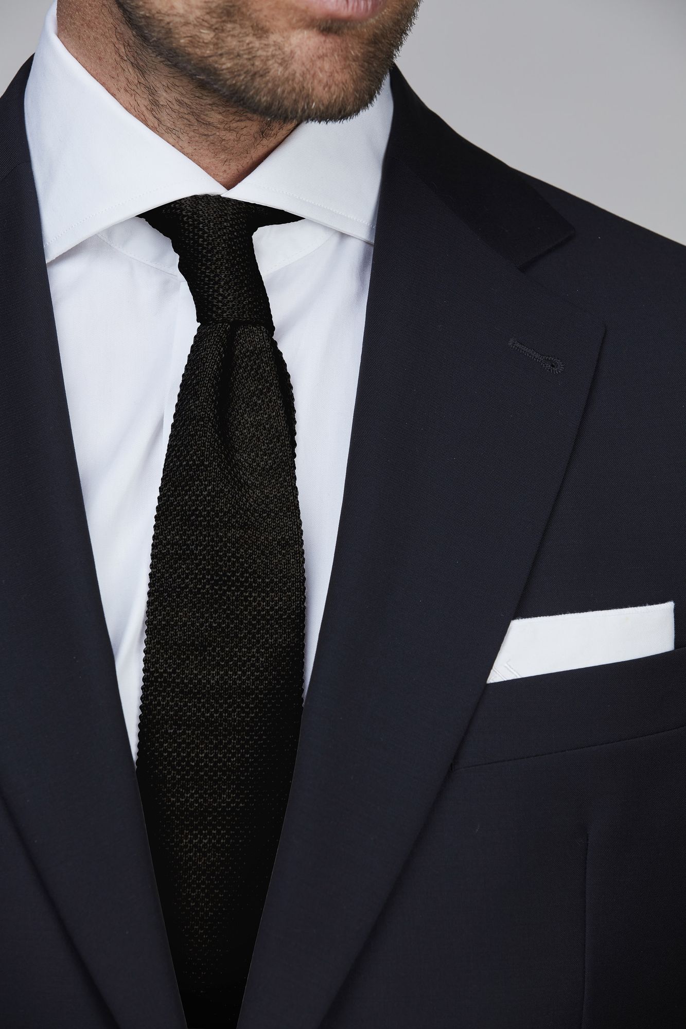 Exklusiv Slips, Knitted Tie, Antracit, One Size, Hansen & Jacob –