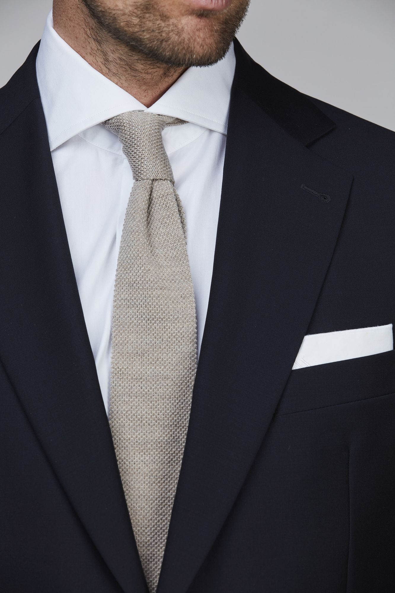 Exklusiv Slips, Knitted Tie, Sand, One Size, Hansen & Jacob –