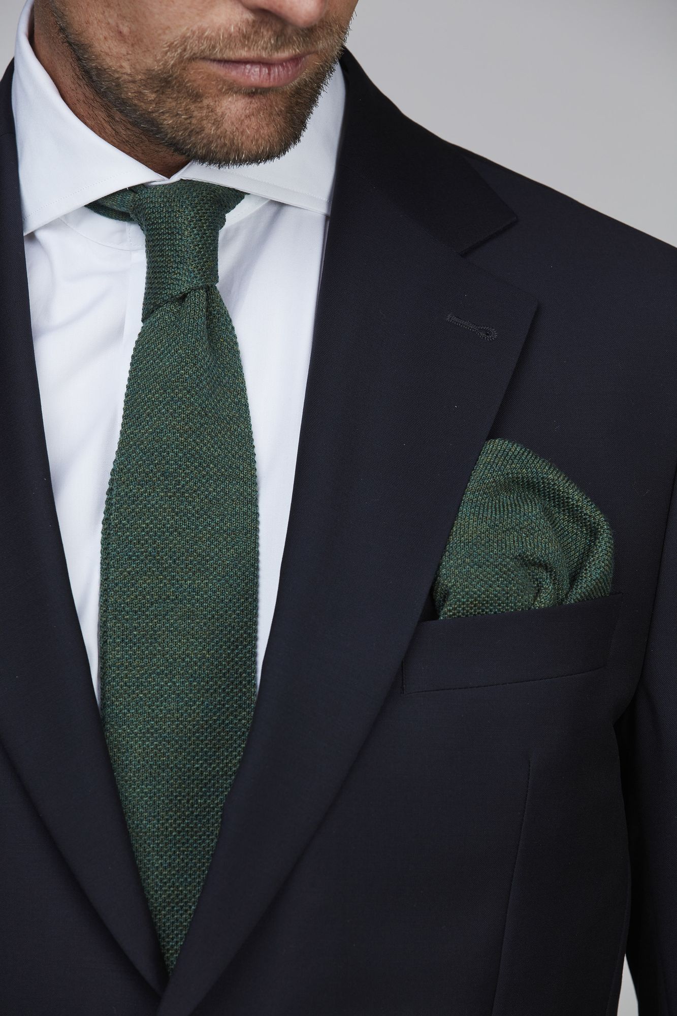 Exklusiv Slips, Knitted Tie, Grön, One Size, Hansen & Jacob –