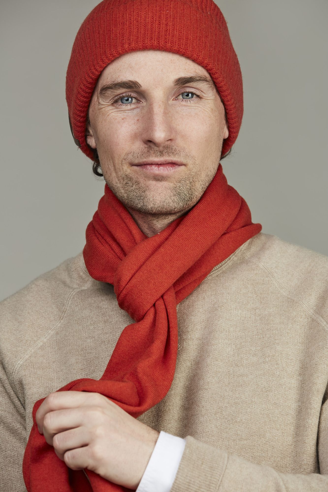 Geelong Beanie, Orange, One Size, Hansen & Jacob –