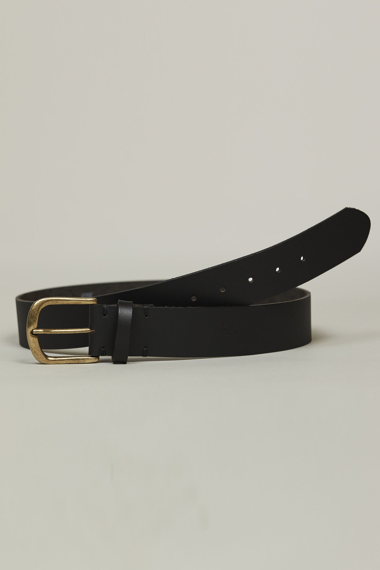 Black Leather Belt, Svart, 90, Hansen & Jacob –