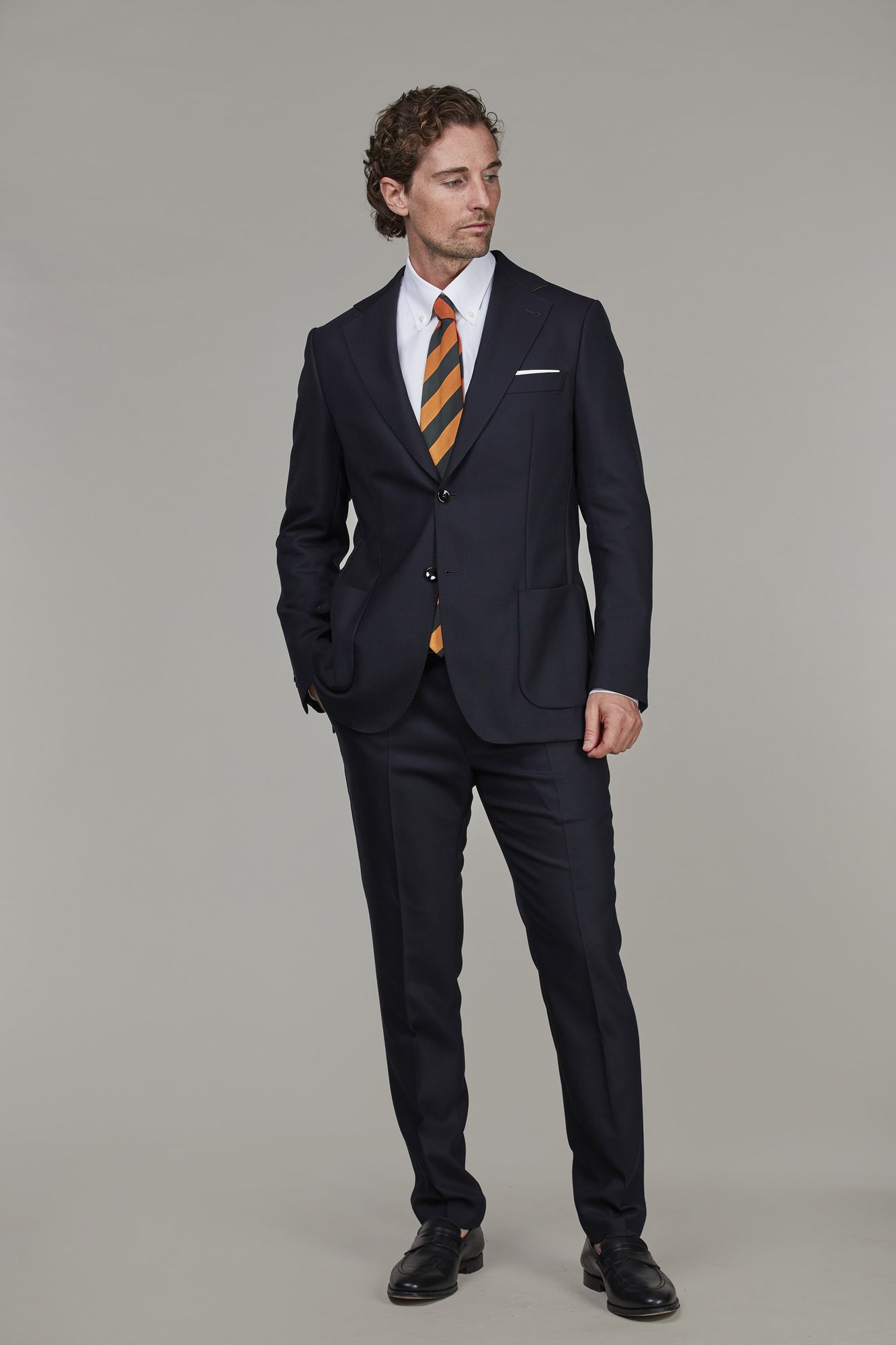 Comfort Stretch Blazer, Marinblå, 50, Hansen & Jacob – 50