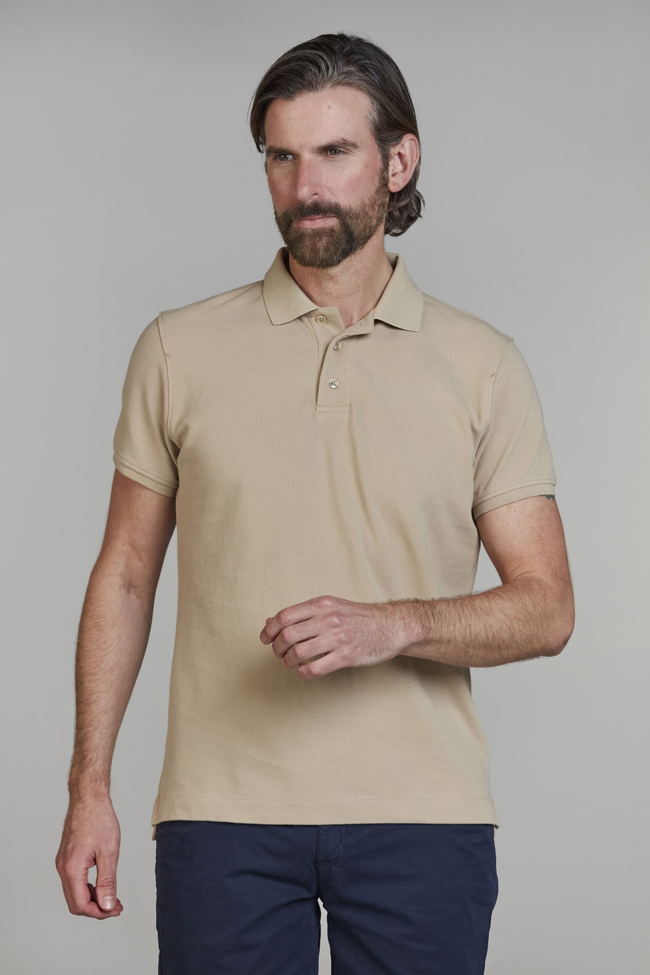 Classic Polo MÖRK BEIGE