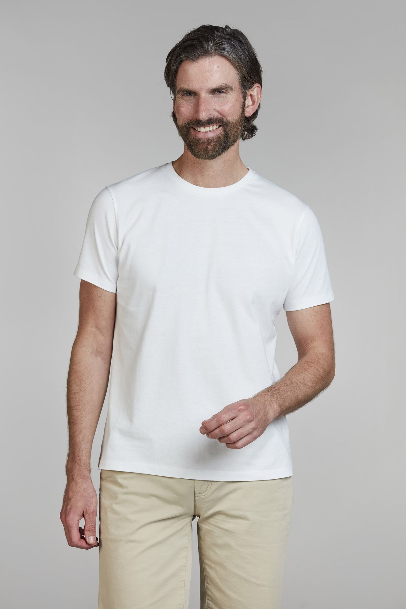 Exklusiv T-shirtClassic Tee, Vit, XL, Hansen & Jacob - XL
