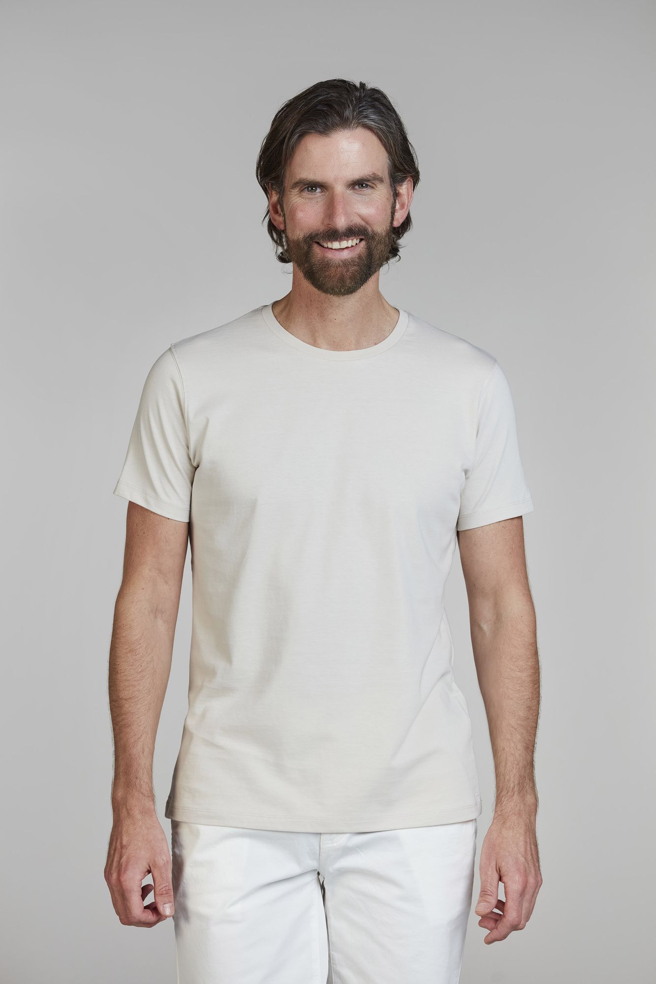 Exklusiv T-shirtClassic Tee, Offwhite, XL, Hansen & Jacob – XL