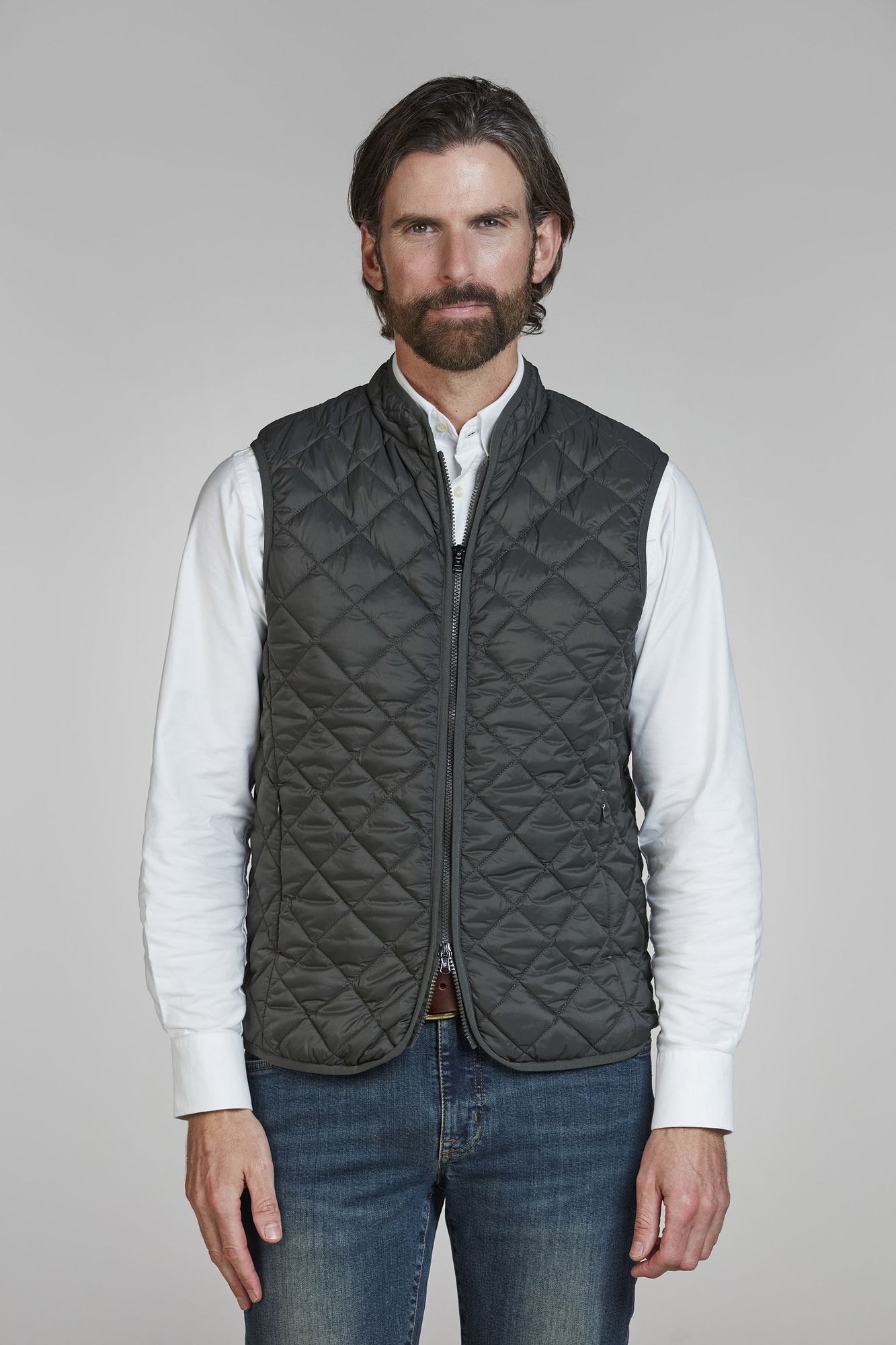 Coredo Quilted Vest, Skogsgrön, L, Hansen & Jacob - L