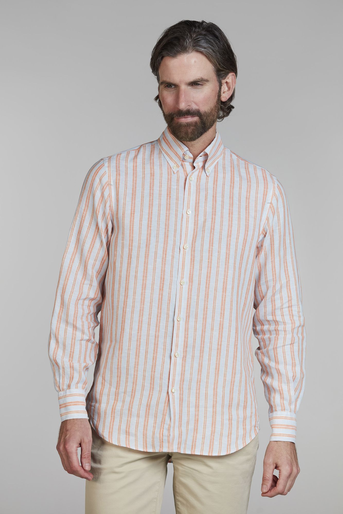 Skjorta, Summer Stripe Shirt, Ljusblå, XXL, Hansen & Jacob - XXL