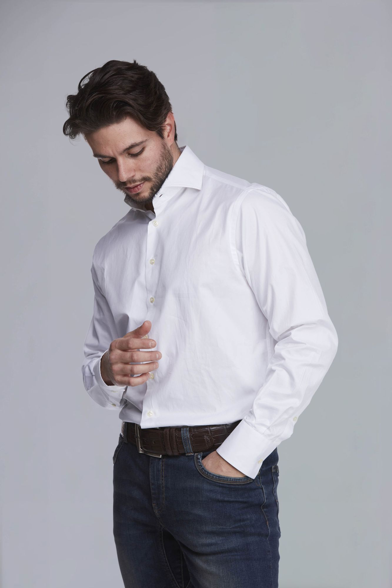Skjorta, Dressed Wintwill Shirt, Vit , 46, Hansen & Jacob - 46