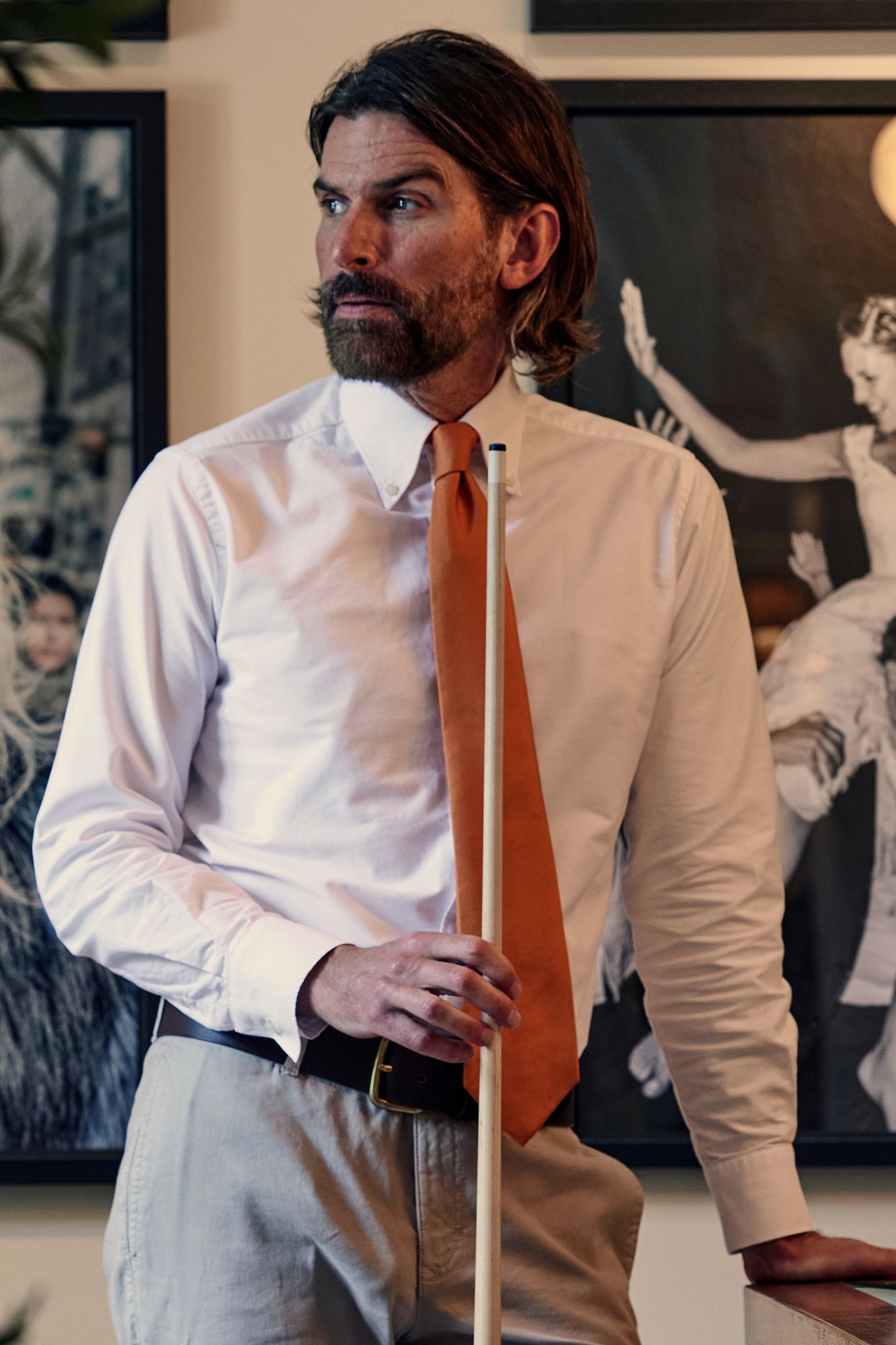 Skjorta, Dressed Wintwill Shirt, Vit Med Bd, 39, Hansen & Jacob -