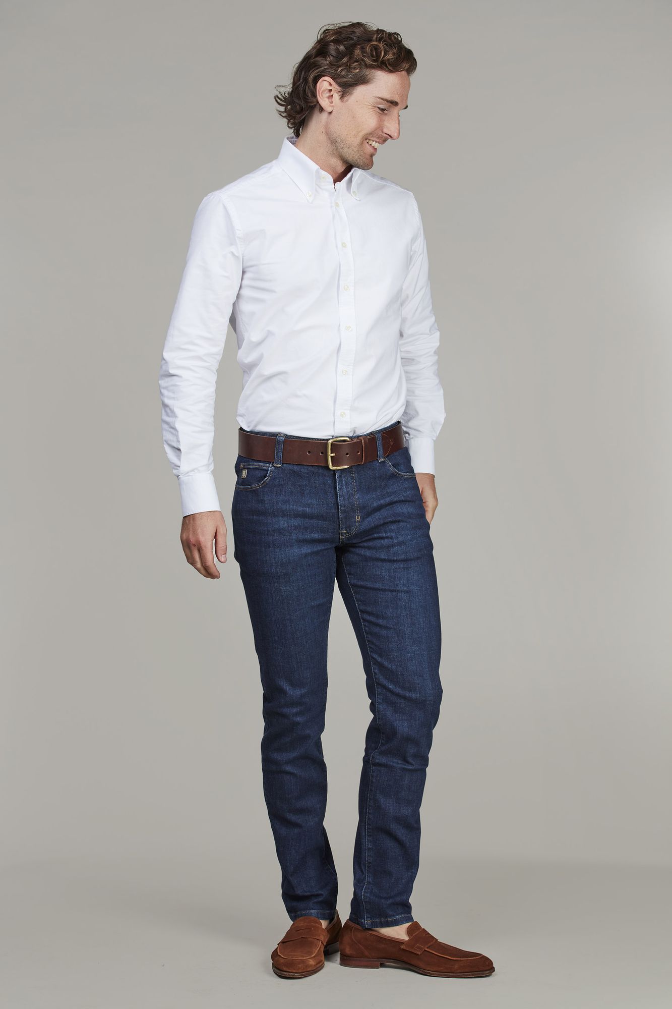 Exklusiva Jeans, 5-pkt Denim Cape Town, Marinblå, 30/30, Hansen & Jacob - 30/30