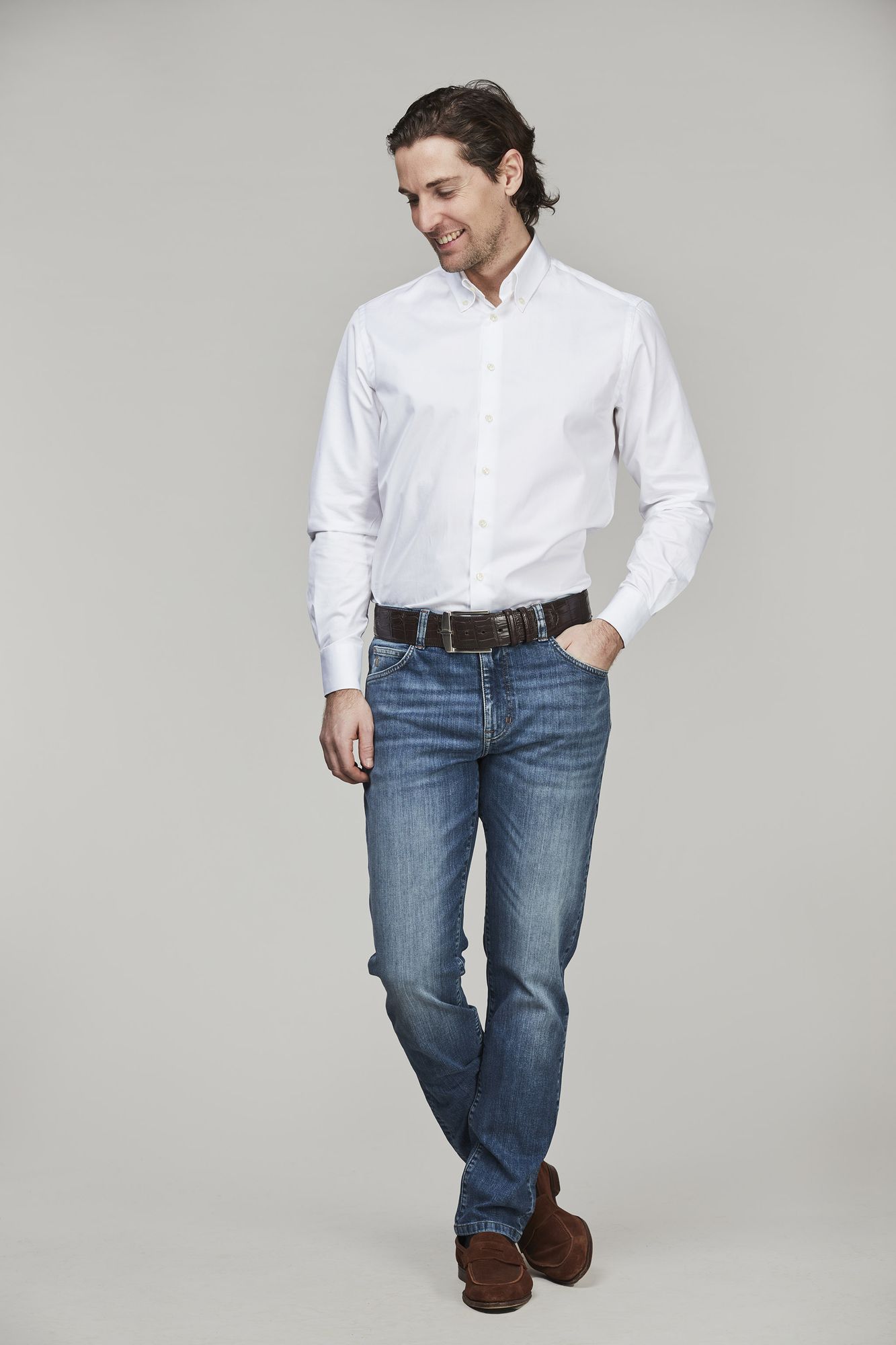 Exklusiva Jeans, 5-pkt 828 Denim, Blå, 29/32, Hansen & Jacob – 29/32