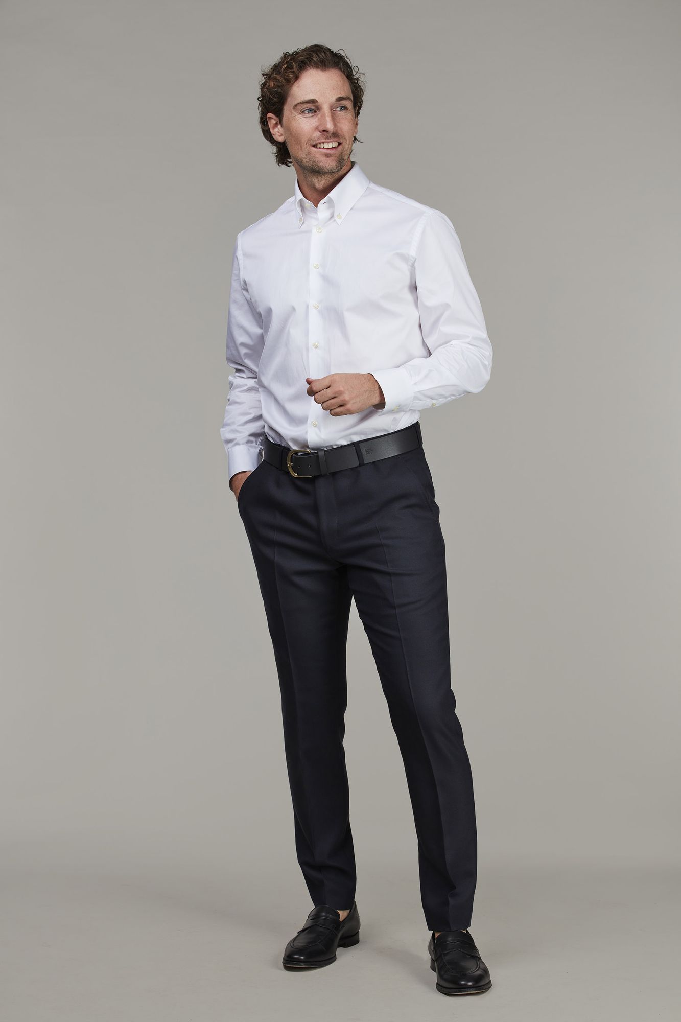 Comfort Stretch Trousers, Marinblå, 48, Hansen & Jacob – 48
