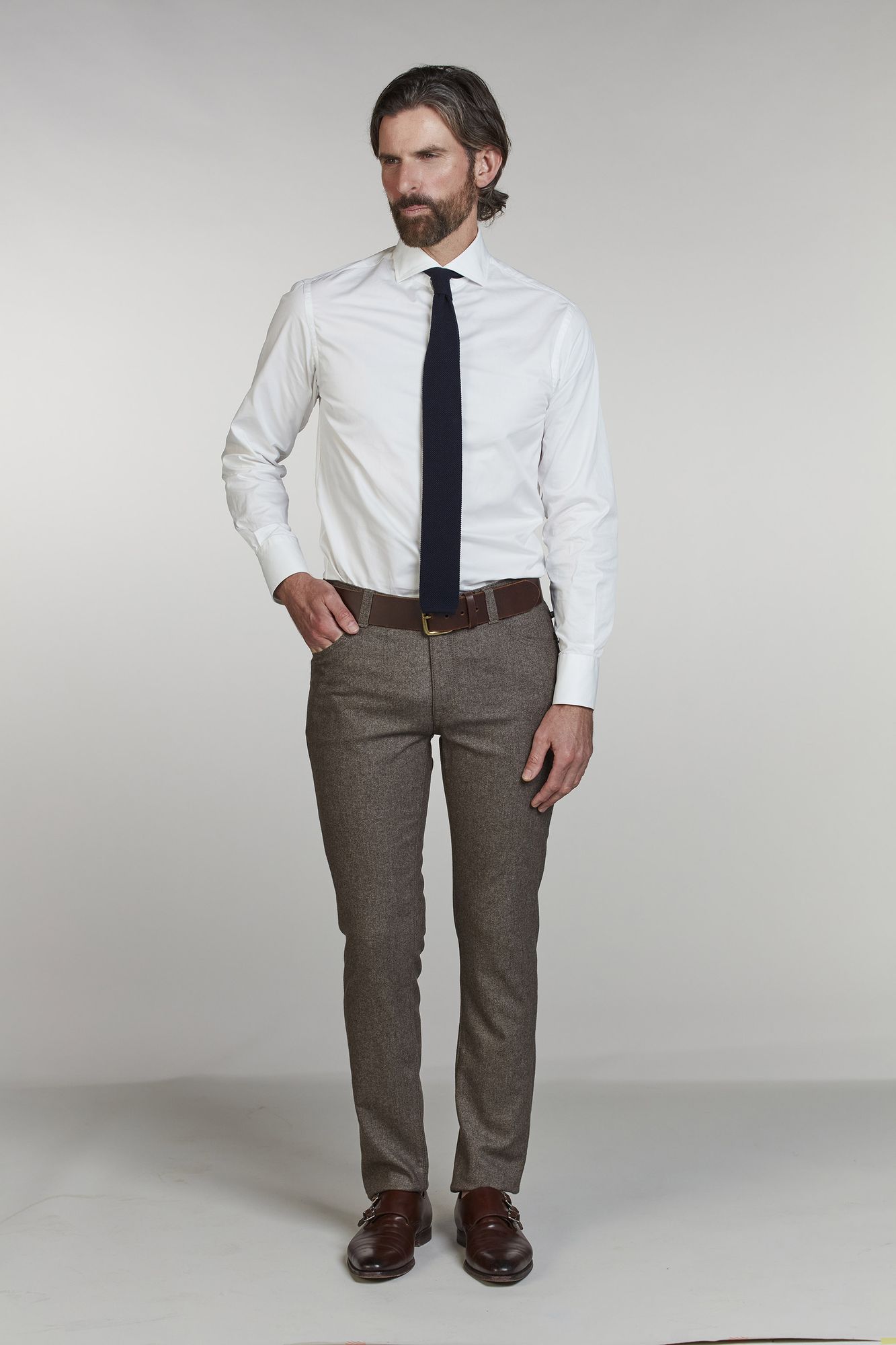 5-pkt Merano Cashmere Blend, Brun, 38/32, Hansen & Jacob - 38/32