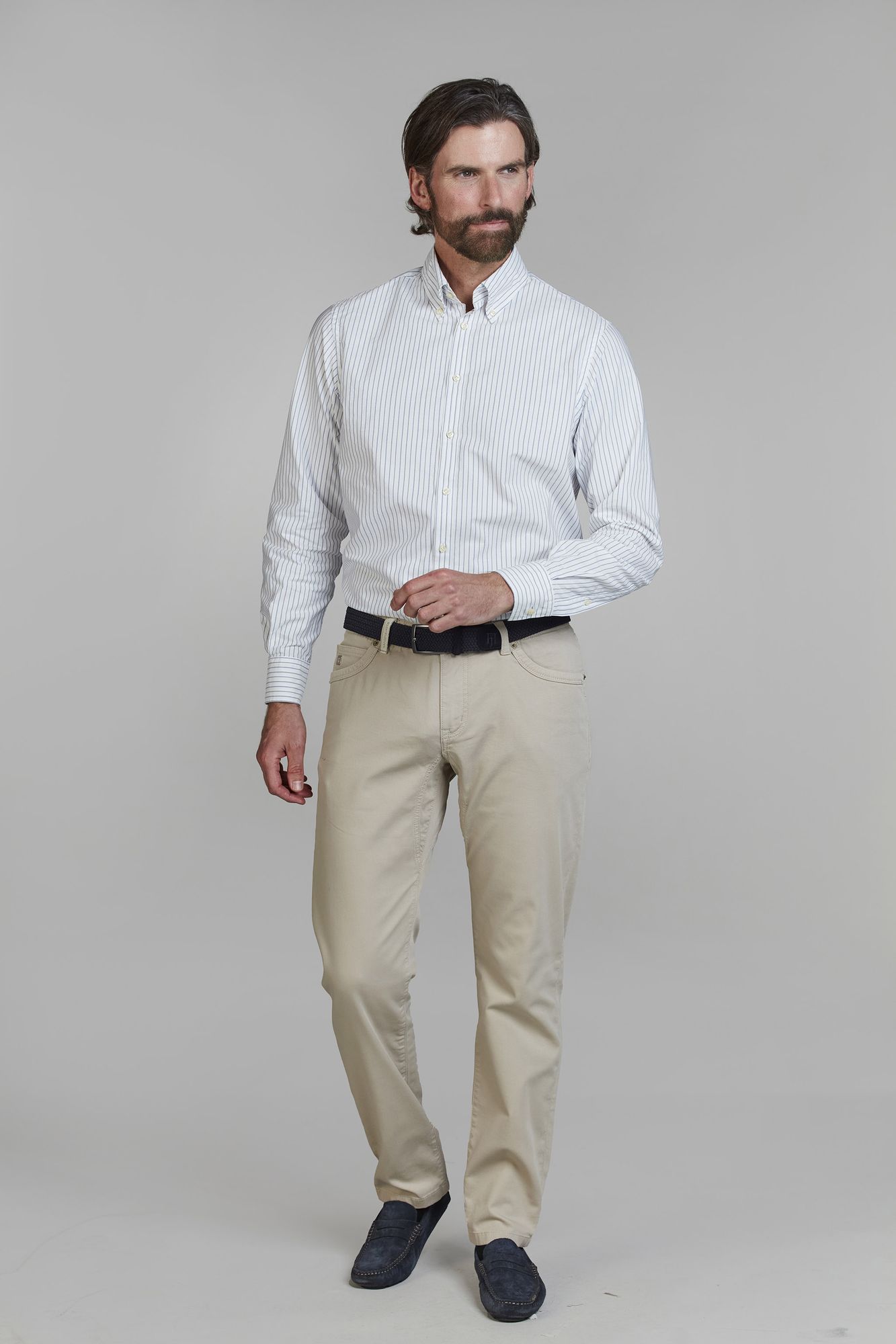 5-pkt Cut N´Sew Pan Oxford, Beige, 36/34, Hansen & Jacob – 36/34