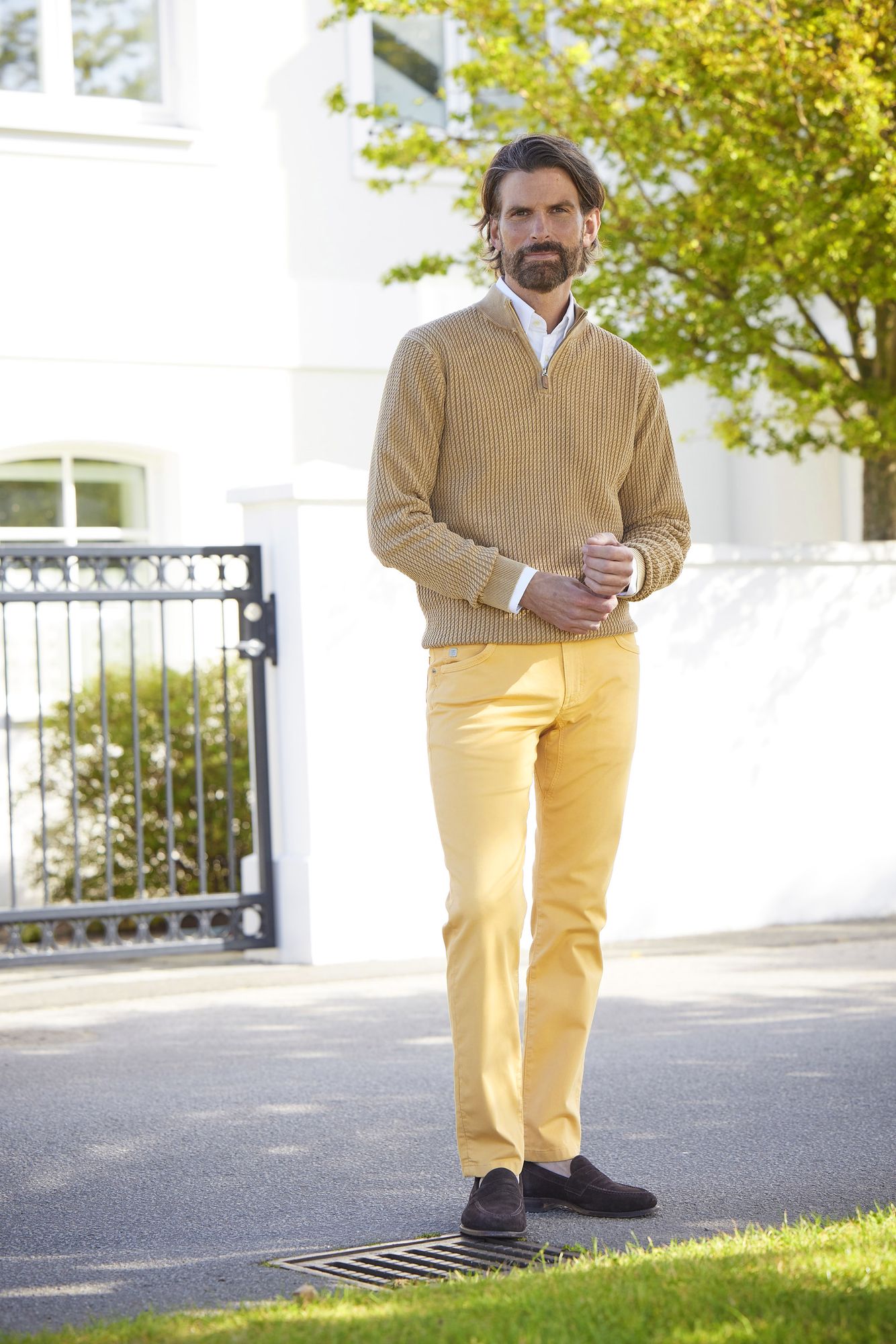 5-pkt Cut N´Sew Pan Oxford, Gul, 32/32, Hansen & Jacob – 32/32