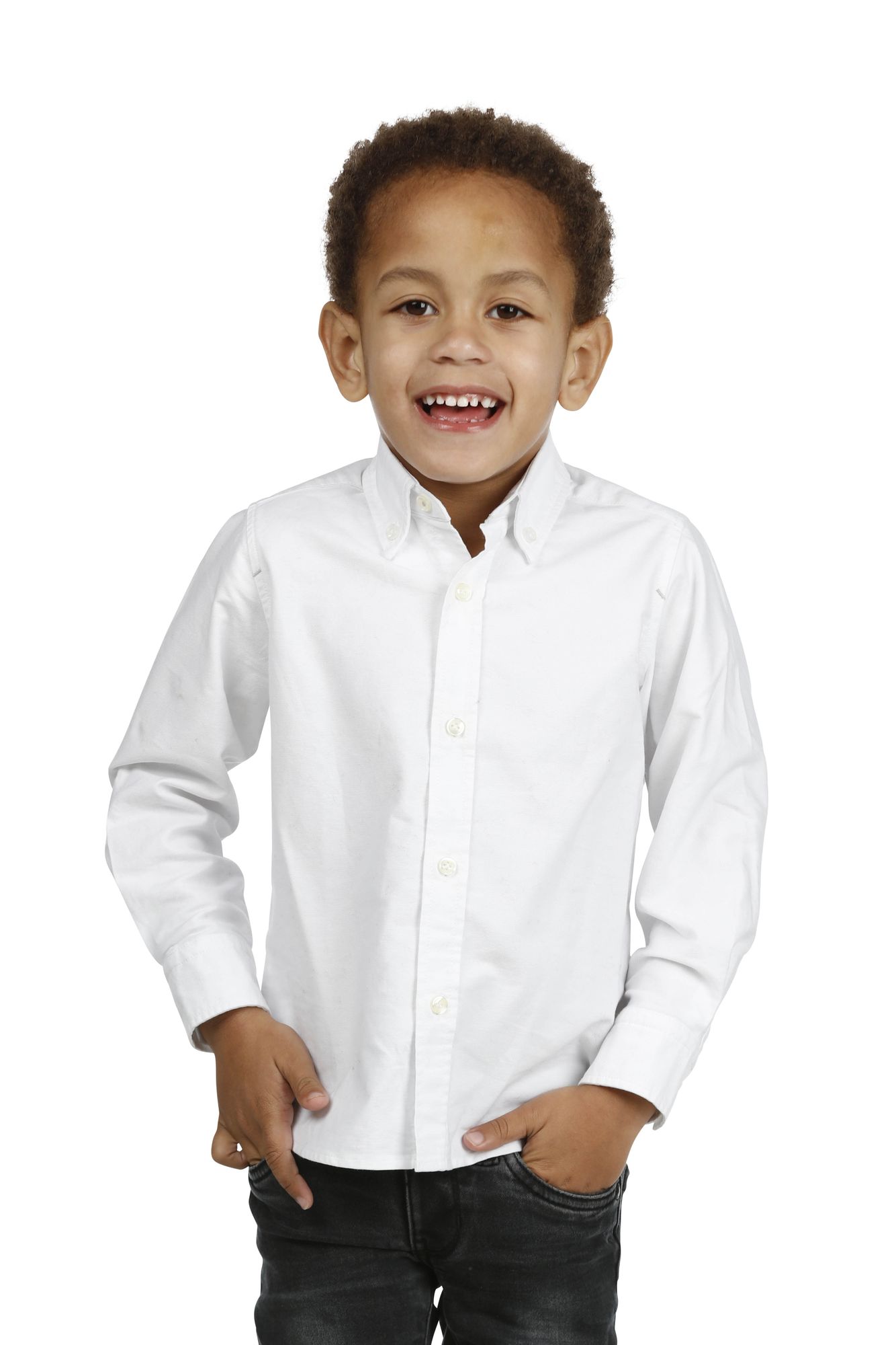 Skjorta, Children´s Oxford Shirt, Vit , 110, Hansen & Jacob – S