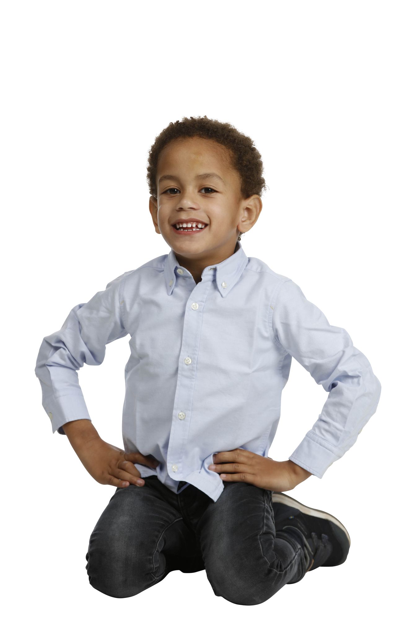 Skjorta, Children´s Oxford Shirt, Ljusblå, 110, Hansen & Jacob – S