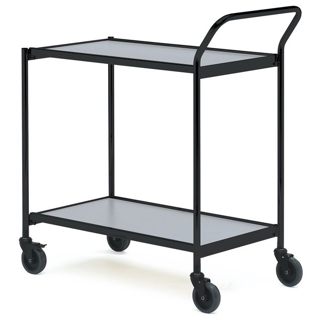Table trolley with one push handle