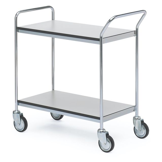 ESD bordsvagn körhandtag + gavel 2 hyllor