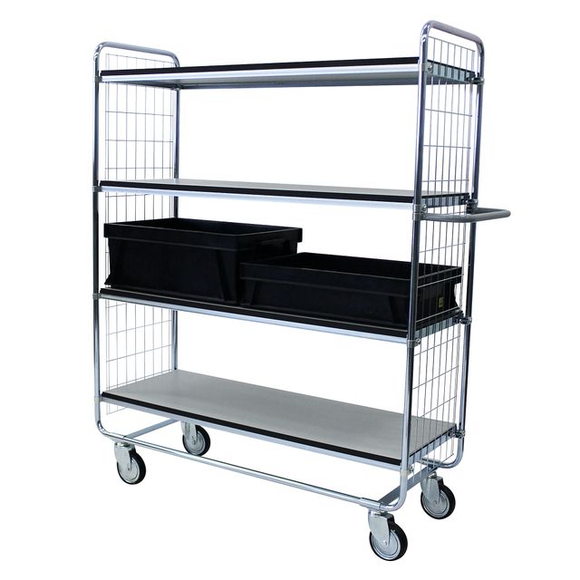 ESD hyllvagn 100 4 hyllor