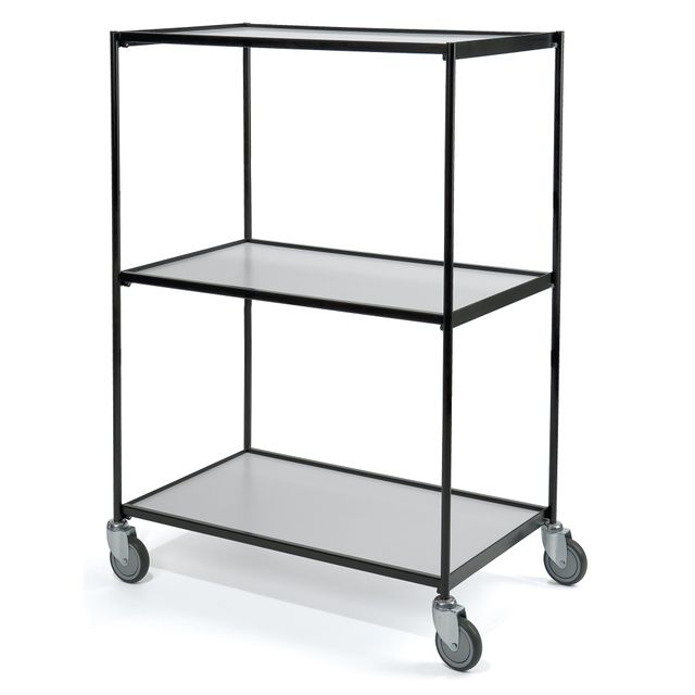Shelf trolley black 3 shelves Shelf trolley black 3 shelves