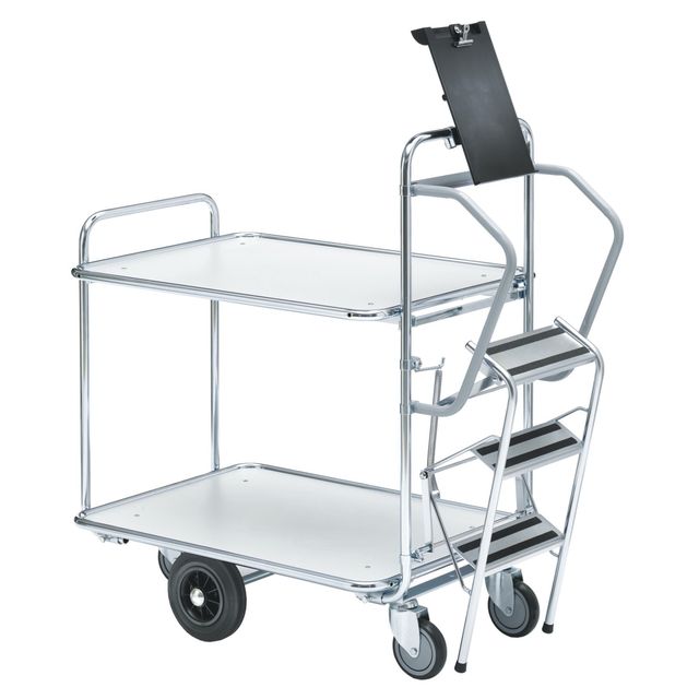 Step trolley 200 2 shelves