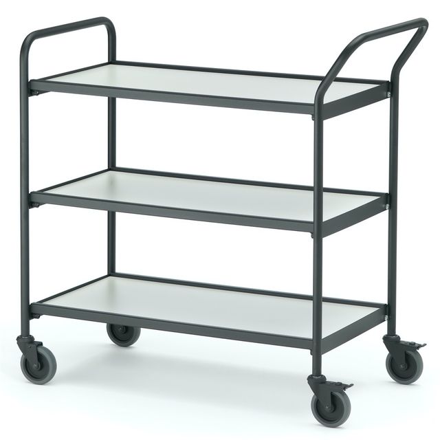 Servierwagen 1 Fahrhandgriff + Stirnseite
