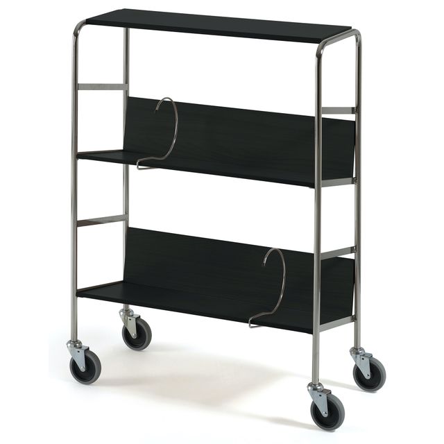 File trolley long with top shelf