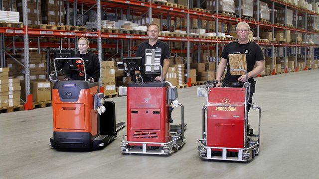 Tre generationer av truckar i Vedum