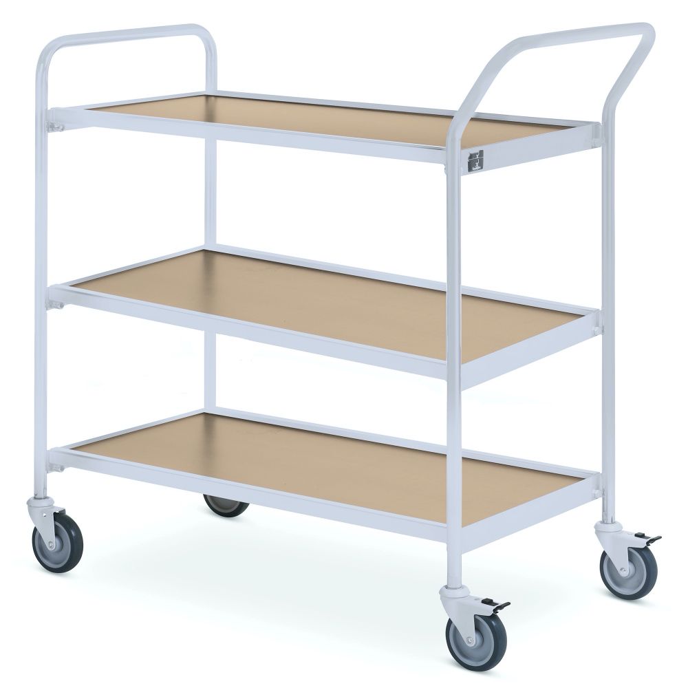 Servierwagen 1 Fahrhandgriff + Stirnseite