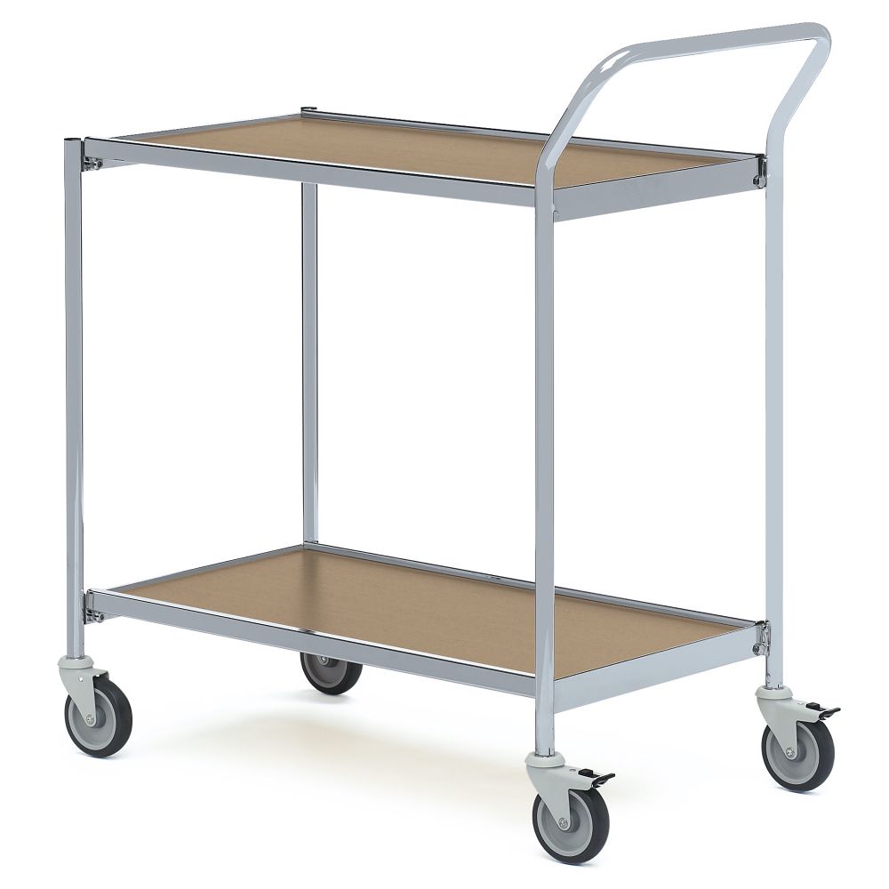Servierwagen mit ein Fahrhandgriff