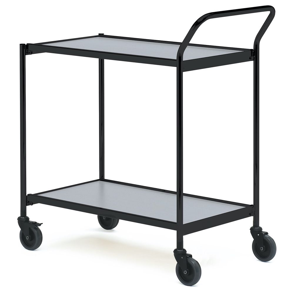 Table trolley with one push handle