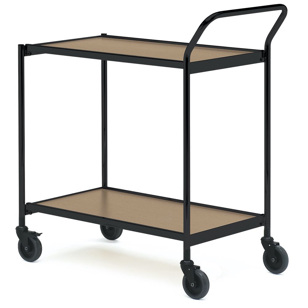 Table trolley with one push handle