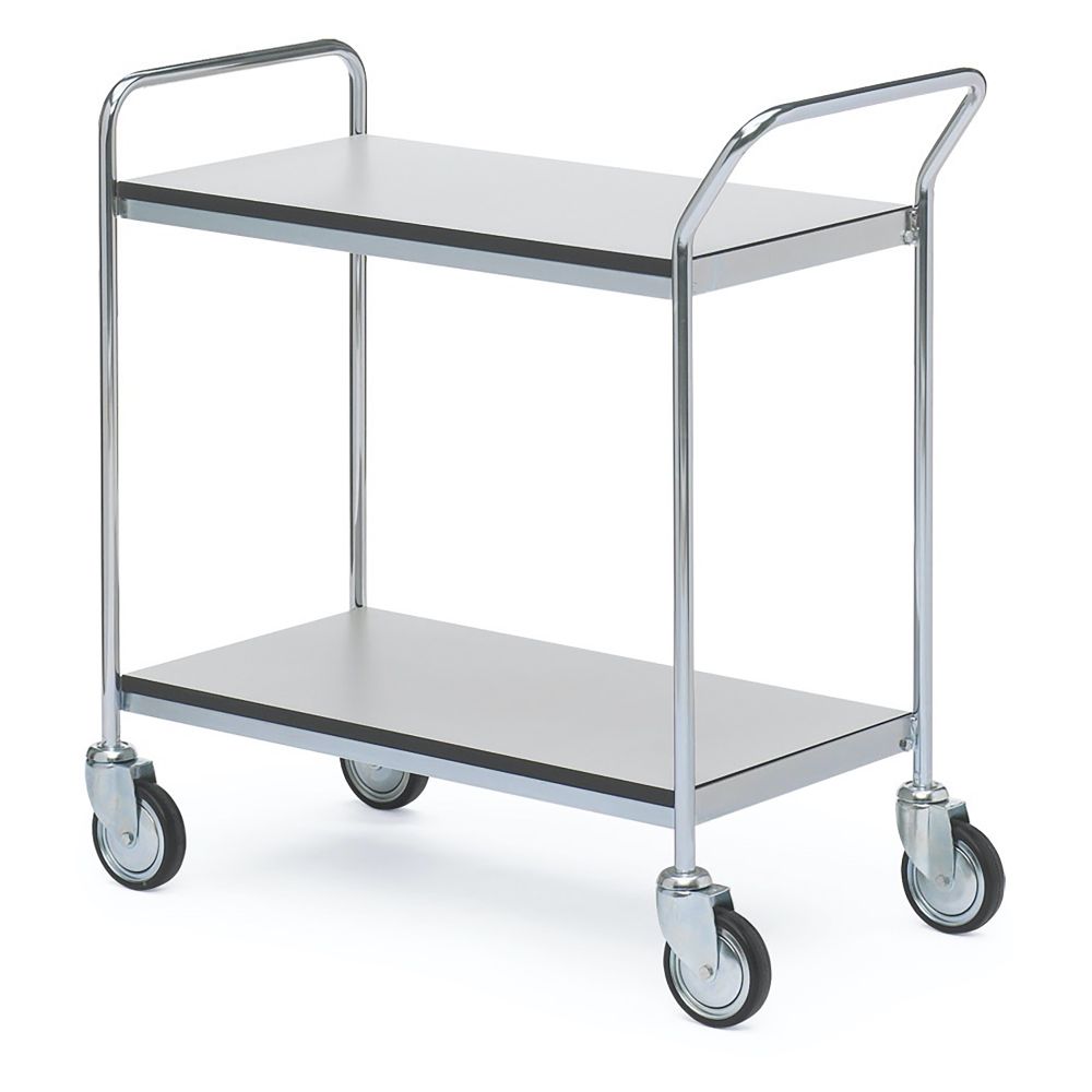 ESD bordsvagn körhandtag + gavel 2 hyllor