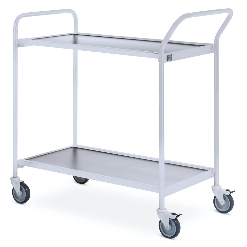 Table trolley with 1 handle + end