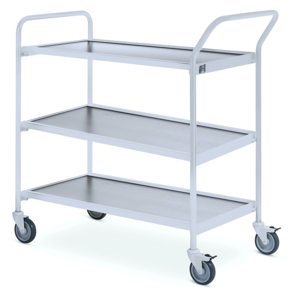 Table trolley with 1 handle + end